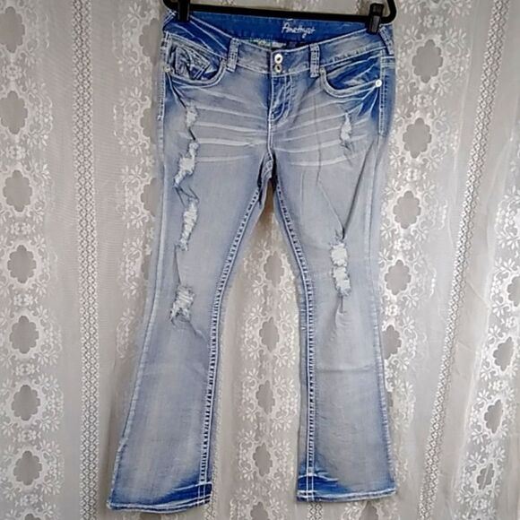 Ame Thyet Wash Acid Women's Jeans Size 11 80% Cotton - Picture 2 of 12